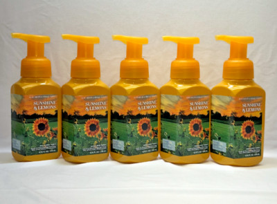 5 Sunshine & Lemons Gentle Foaming Hand Soap Bath & Body Works 8.75 fl oz