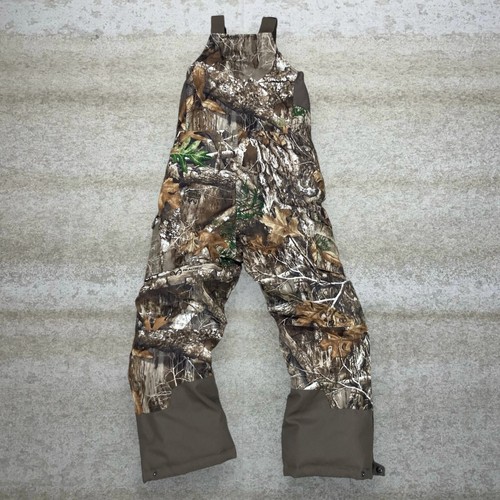 Vintage Realtree Hunting Camo Overalls Baggy Wide Leg Fit Youth M Insulated 90s - Picture 2 of 5