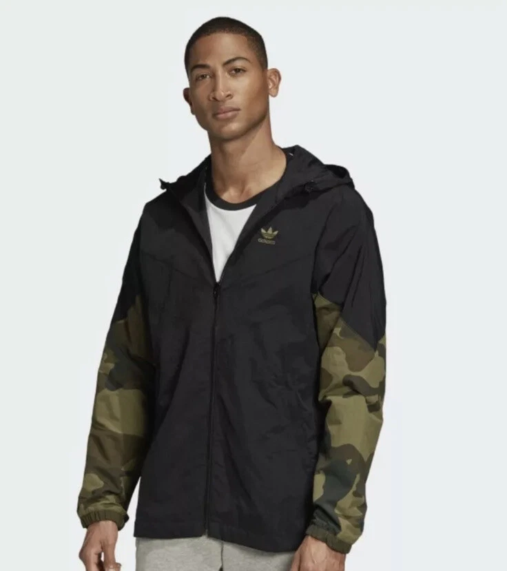 adidas Originals Camo Jacket Men&#039;s Size 2XL Black FM3359 | eBay