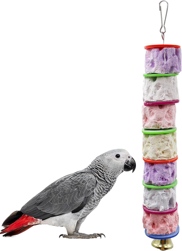 Bird Toys, Parakeet Toys with Bell, Parrot Toys, Bird Beak Grinding Stone, Bird - Picture 11 of 12