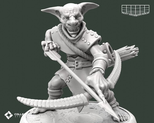 Goblin arciere miniatura goblin combattente a distanza personaggio per TTRPG come D&D 5e - Foto 8 di 20