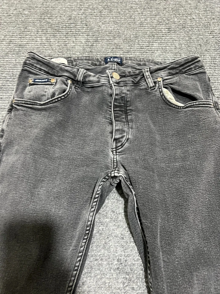 Pantalones de mezclilla Armani Jeans para hombre 34 negros J20 ajuste clásico AJ desteñido 34x32 Foto 4 de 4