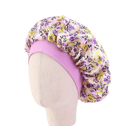 Night Turban Cute Baby Silky Satin Bonnet hat Children Night Turban Sleep Cap - Picture 18 of 23