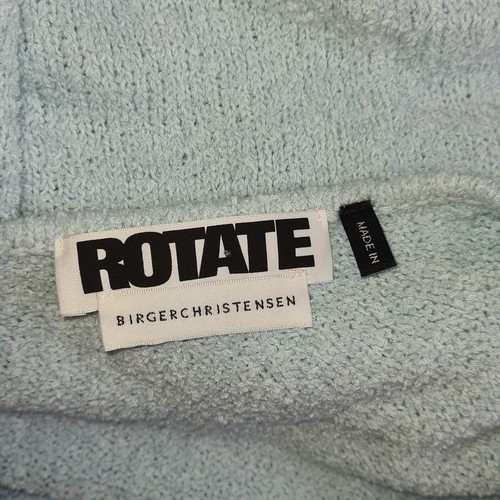 ROTATE By Birger Christensen Blue Dress UK 12 EU 40 ' Yvonne' Knit Midi - Picture 19 of 20