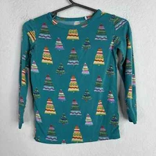 Posh Peanut Pajama Shirt Kids 2T Christmas Long Sleeve Festive Holiday Sleepwear