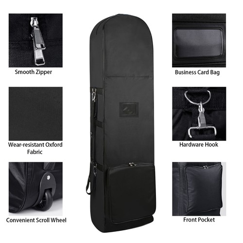 Golf Travel Bags with Wheels Soft Sided Foldable Golf Club Travel Covers Case US - Picture 8 of 12