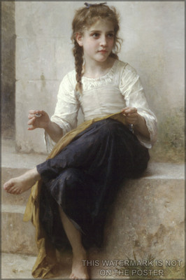 Poster, Many Sizes; Sewing C1898 William-Adolphe Bouguereau (1825-1905) - Sewing