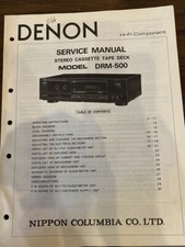 DENON DRM-500 DRM500 Service Manual ORIGINAL