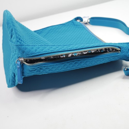 Vera Bradley Carson Hobo Crossbody Shoulder Bag Purse Bahama Bay Teal Blue NWT - Picture 5 of 10