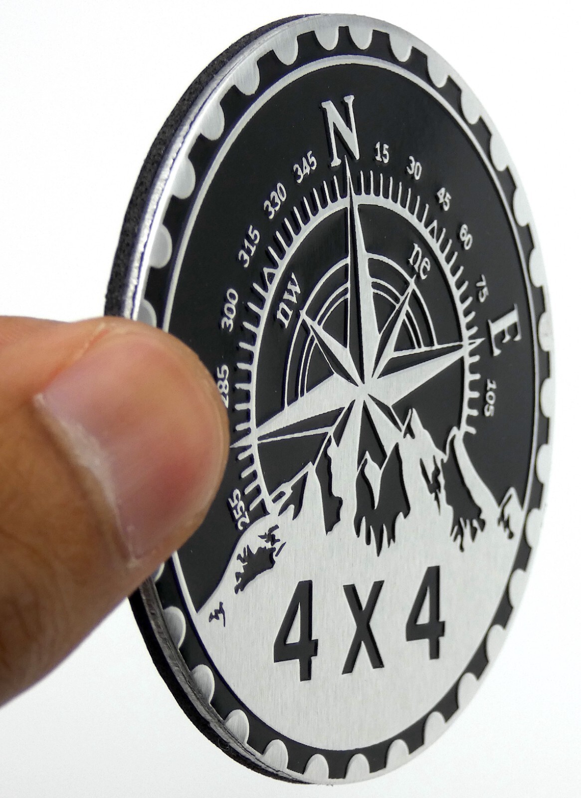 1pc 4x4 Compass Rated Sticker Decal Emblem 4x4 Badge Auto Fender 6cm 2. ...