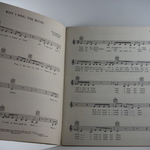 B B King Why I sing the Blues Words and Music book Vocal/Guitar song Album 1969 - Picture 5 of 14