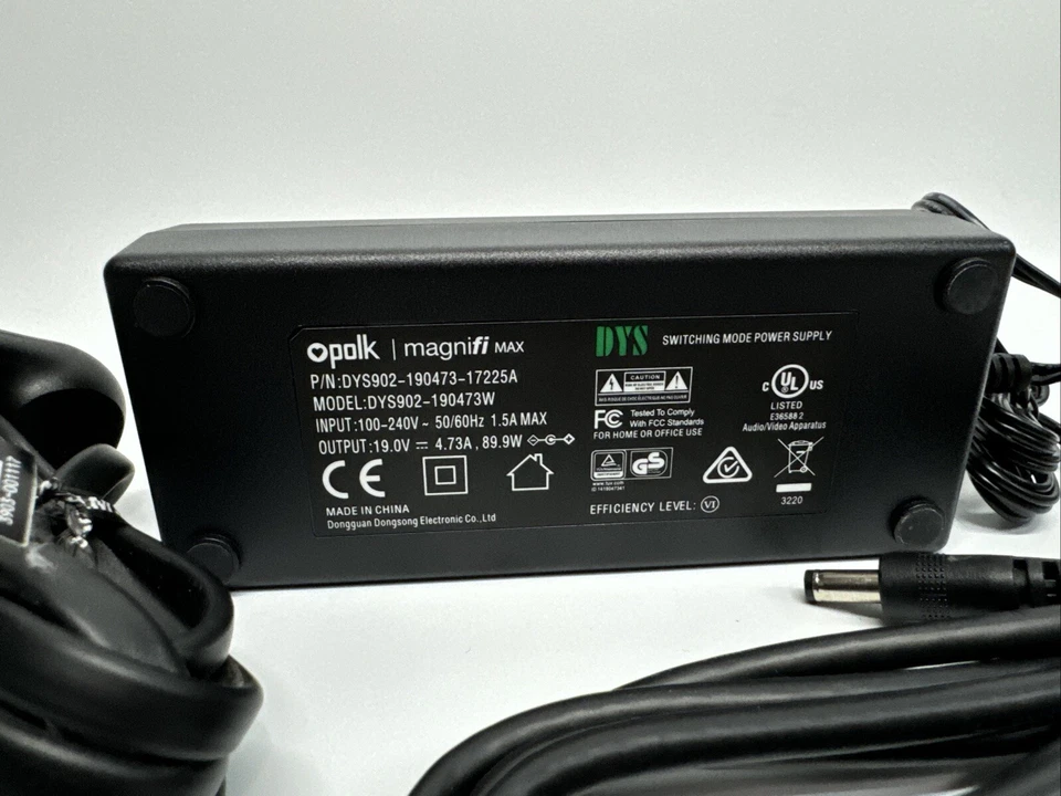 Genuine Polk Audio MAGNIFI MAX A/C Power Adapter DYS902-190473-17225A OEM - Image 2 of 4