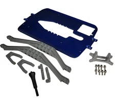 Fits Traxxas T-Maxx 2.5 Blue Aluminum Chassis Plate Braces Servo & Engine Mount