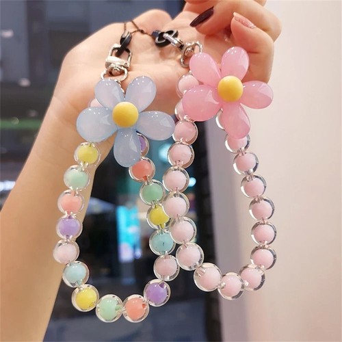 Women Girls Phone Lanyard Beads Phone Chain Cellphone Strap Mobile Phone Chain