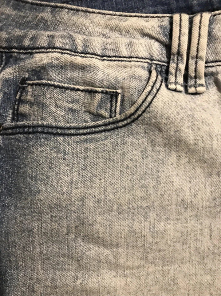 Pantalones Cortos Lei Mujer Junior Botón Mosca Denim Tatum Tiro Alto Talla 9 Cintura 28" Foto 4 de 4