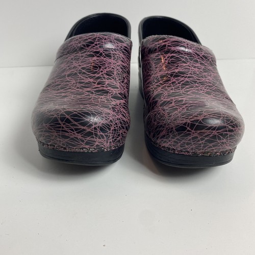 Dansko EU Size 39 Clogs Pink Black Breast Cancer Medical Nurse Surgical Comfort - Picture 4 of 12