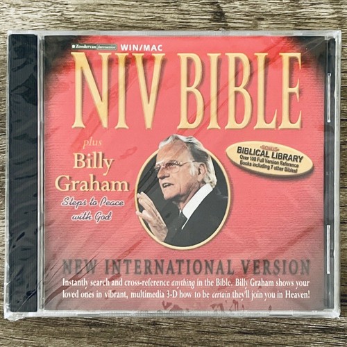 NEW NIV Bible Billy Graham New International Version Win/Mac Cd SEALED - Picture 2 of 3