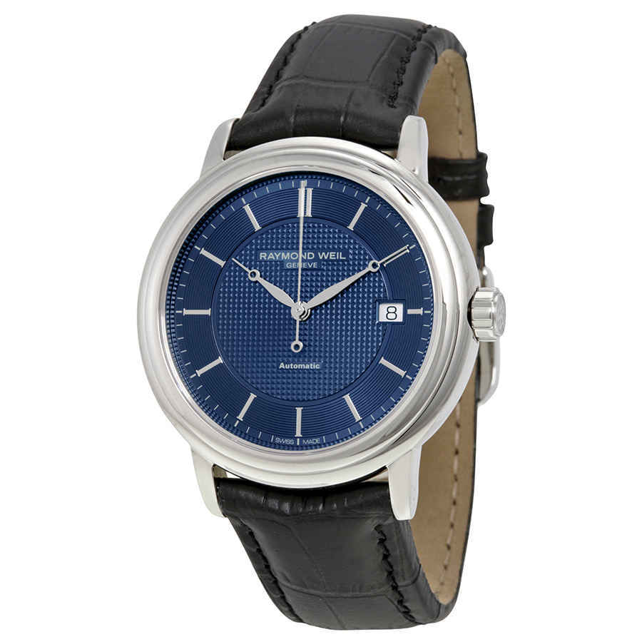 Мужские часы Raymond Weil Maestro с автоматическим синим циферблатом 2837-STC-50001