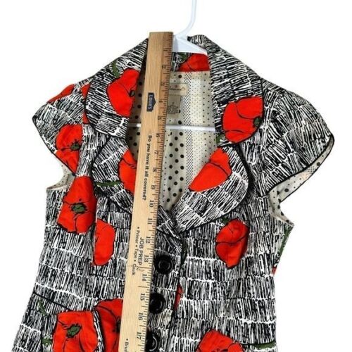 Elevenses Anthropologie Women’s 2 Scribble Poppy Jacket SS Artsy Boho Eclectic - Picture 11 of 15