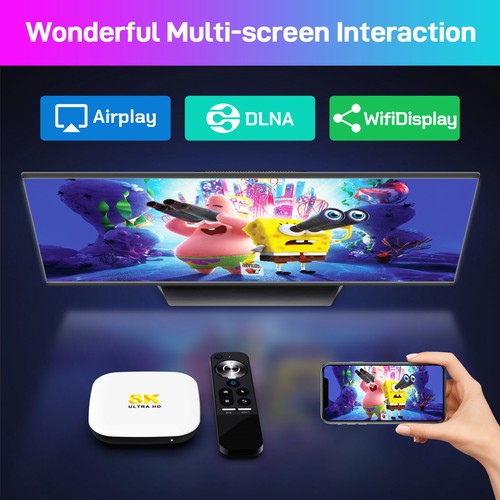 H96 Max M2 Android 13 TV Box 4G 32G/64G RK3528 WiFi6 1000M H.265 4K HDR TV Box - Picture 8 of 17