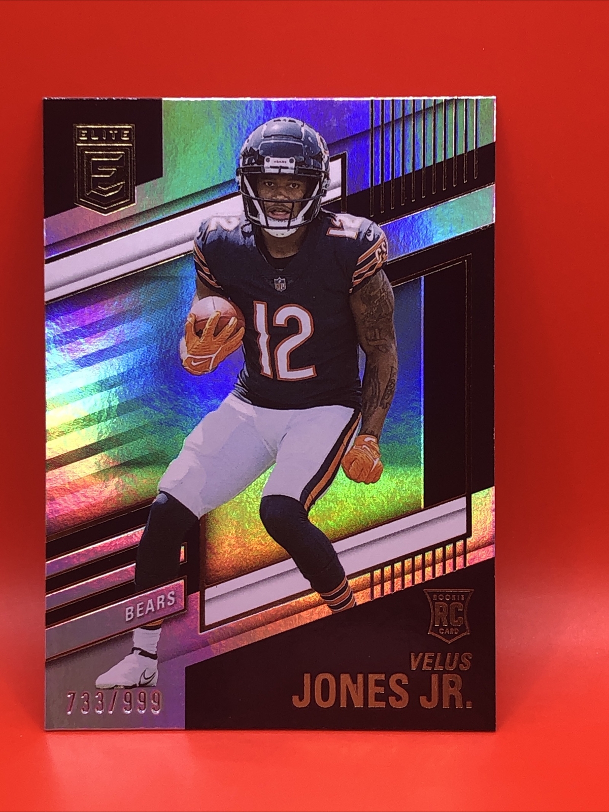 2022 Donruss Elite Velus Jones Jr Rookie #/999 Bears RC