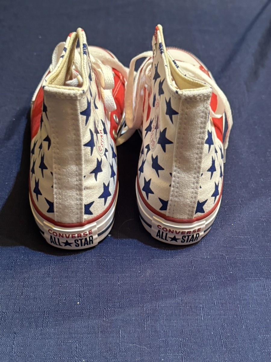 Converse Chuck Taylor All Star Red White Blue Shoes American  display picture 1