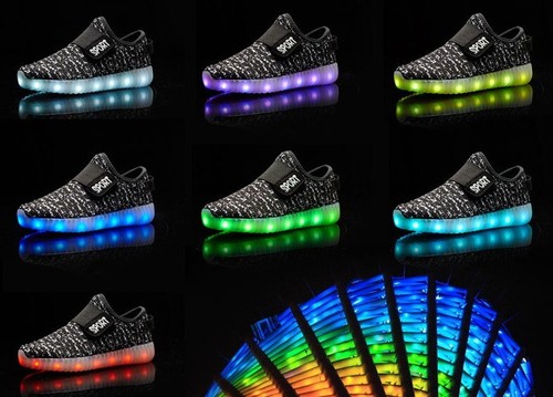 LED Light Up Sneakers Children Casual Kids Luminous Shoes for Girls Boy