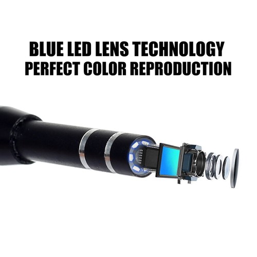 3-in-1 Visual Earpick Otoscope Endoscope w/ 5.5mm Camrea Lens Ear Cleaning L8X4 - Picture 5 of 7