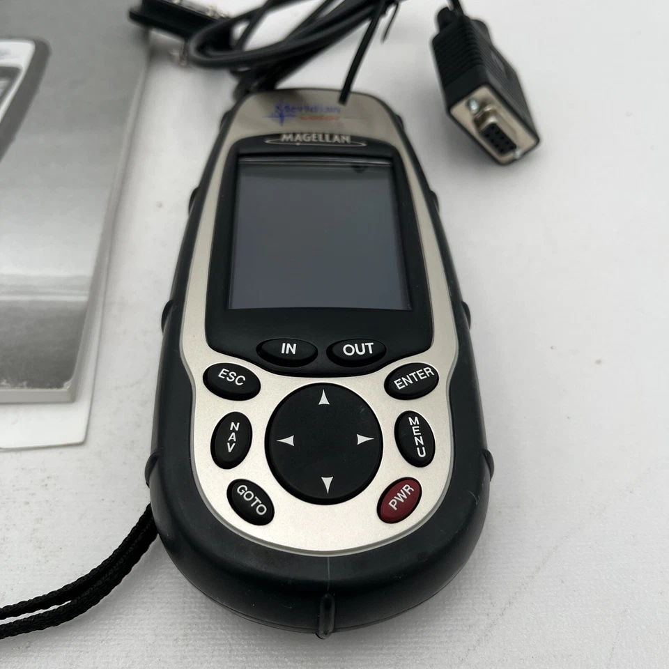 (1) Magellan Meridian GPS Receiver Color Traveler  Bundle With Manual/Cord Works - Image 3 of 4