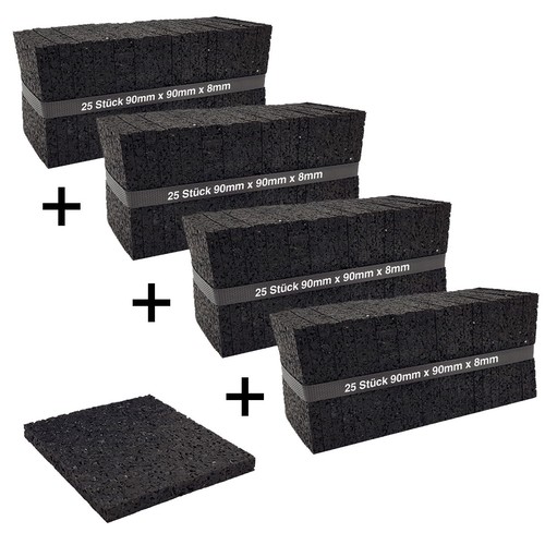 100 Stück Terrassenpad Terrassenpads Terrassenunterlage Gummigranulat - Bild 11 von 14