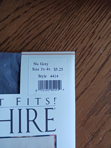 Berkshire Queen All Day Sheer Control Top Reinforce Toe Pantyhose Nu Grey 3x-4x - Picture 3 of 3
