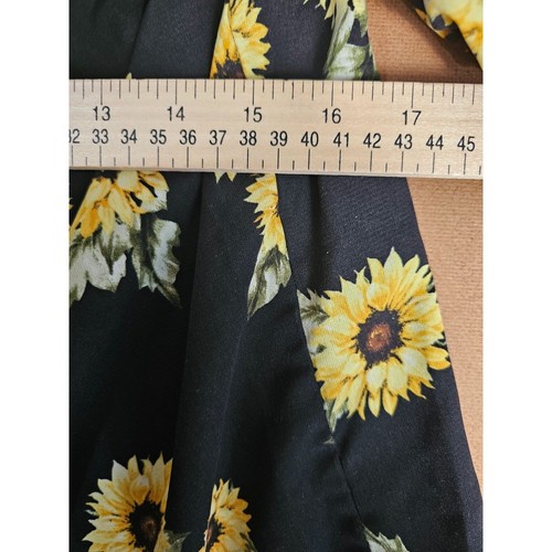 Rue 21 Sonnenblume sexy schulterfreies schwarzes Oberteil in Damen XL - Bild 4 von 9