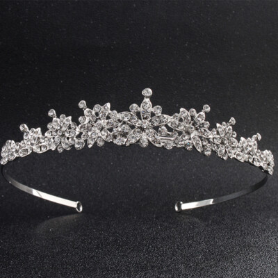 Vintage Headband Women Bride Jeweled Hair Hoop for Tiara  display picture 2