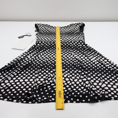 NWT AGB black polka dot retro inspired dress women's size Small NEW - Picture 6 of 8
