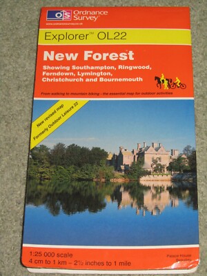 Ordnance Survey Explorer 1:25,000: Sheet OL 22 New Forest & Southampton; 2002