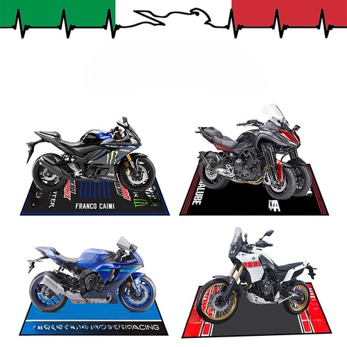 For YAMAHA Folding Carpet Floor Mat Anti-slip Motorcycle Garage Mat Workshop - Picture 6 of 7