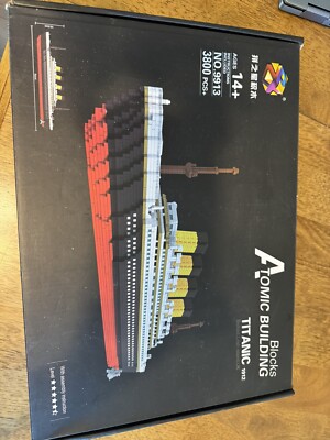 Titanic Atomic Building  Blocks Ship Boat Model 3800 pieces