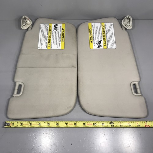 2008-2014 Subaru WRX Impreza WAGON Front Right Left RH LH Sun Visors Set OEM - Picture 3 of 15