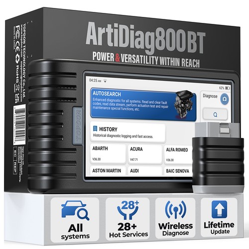 TOPDON AD800 BT Appareil de diagnostic automobile Auto OBD2 Scanner ...