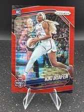 Kiki Iriafen - 2025 Panini Prizm WNBA #72 Red Pulsar /299 SSP MYSTICS RC