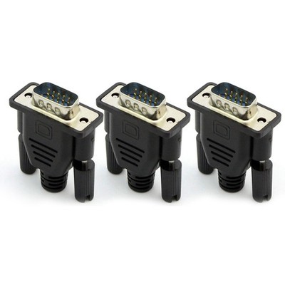 3X VGA Virtual Display Adapter Male Dummy Plug EDID Headless Ghost Emulator3292