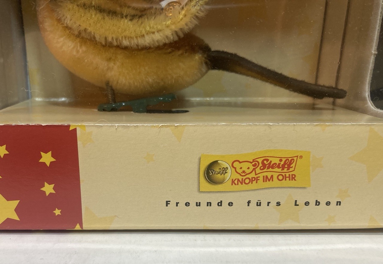 Vintage 2004 Steiff Mohair Yellowhammer Ornament Limited Edition #388/5000