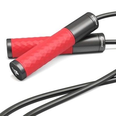 Weighted Jump Rope for Men, Women (1.5LB) - Alloy Steel Handles, Speed Skippi...