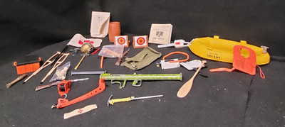 Variety of Vintage GI JOE Adventure Team Soldiers of the World Medic Accessories