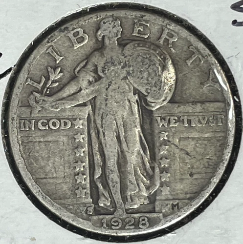 1928-S STANDING LIBERTY SILVER QUARTER ~FINE ~NICE COIN~