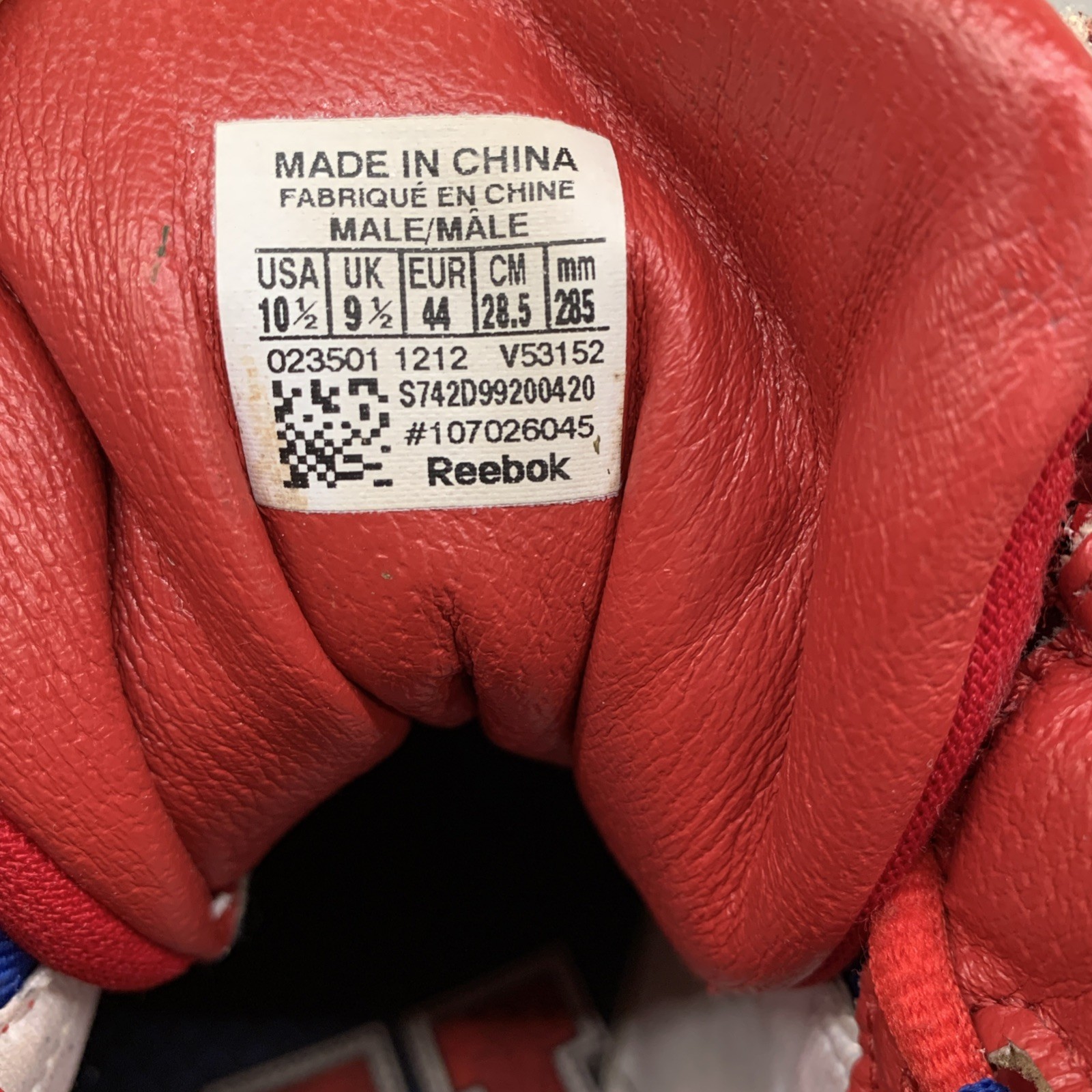 Answer IV 4 Iverson Shoes Phila Red Pack Mens 10.5 Basketball 2013 V53152 Reebok