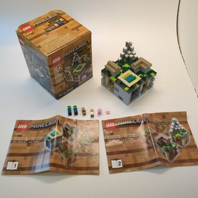 LEGO Minecraft Lot x4 Micro Worlds 21102 21105 21106 21107 - 99% Complete Used