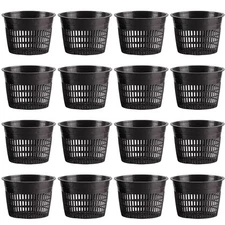 Mesh Net Cup 6 Inch 16-Pack Heavy Duty Nursery Pot Garden Pots for Plants Hyd...