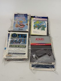 Tested Atari 2600 Video Game Console Lot With 90+ Games MANUALS and extras