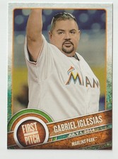 2015 Topps First Pitch #FP25 Gabriel Iglesias - Missing Logo - Printing Error